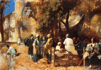 Edwin Lord Weeks : A Persian Cafe